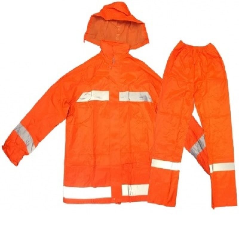 EQUIPO LLUVIA NYLON OXFORD CON REFLECTIVO- p/trabajo en moto