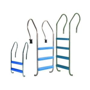 ESCALERA VULCANO DE 3 PLASTICO C/ANC. Para Piscina