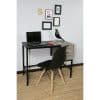 Escritorio Elegante Acero y Madera Tb10-nk03a16 Color Negro