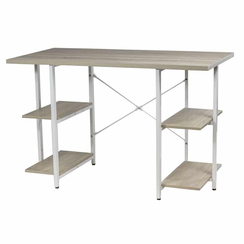 Escritorio Para PC Acero y Madera Tb15-nk03 Madera Blanco