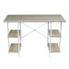 Escritorio Para PC Acero y Madera Tb15-nk03 Madera Blanco