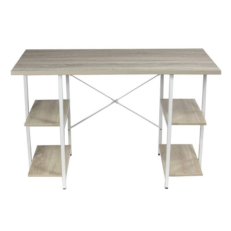 Escritorio Para PC Acero y Madera Tb15-nk03 Madera Blanco