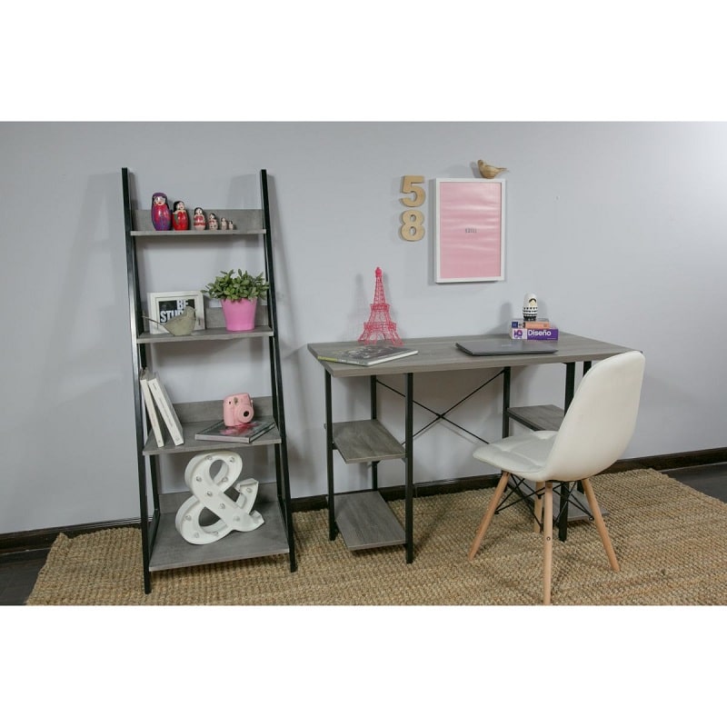 Escritorio Para PC Acero y Madera Tb15-nk03 Madera Blanco