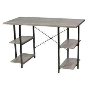 Escritorio Para PC Acero y Madera Tb15-nk03 Madera Negro