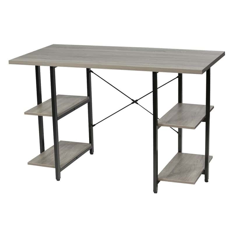 Escritorio Para PC Acero y Madera Tb15-nk03 Madera Negro