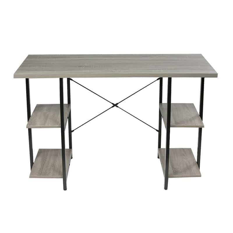Escritorio Para PC Acero y Madera Tb15-nk03 Madera Negro