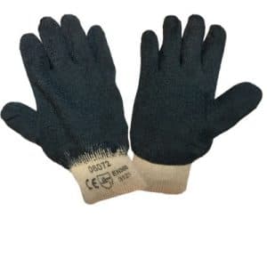 GUANTE LATEX AZUL RUGOSO PUÑO ELASTIZADO