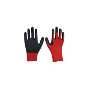 GUANTE TEJIDO ROJO C/GOMA NEGRO SUPER