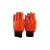 Guantes de pvc forrado fluo con puños elasticos, bajas temp