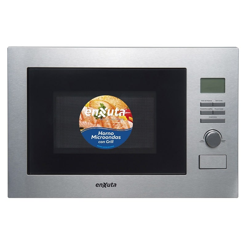 Microondas de Empotrar 25 Litros Digital Inox c/Grill Enxuta