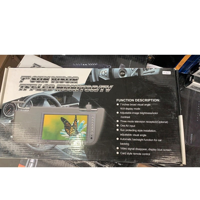 Monitor para Auto - Panel TFT LCD de 7" Sun Visor