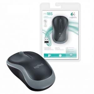 Mouse Inalambrico Logitech M185 Negro - Bateria 12 meses