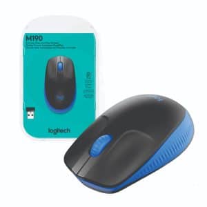 Mouse Logitech M190 Azul - 1000 DPI, 3 botones, 18 meses bat