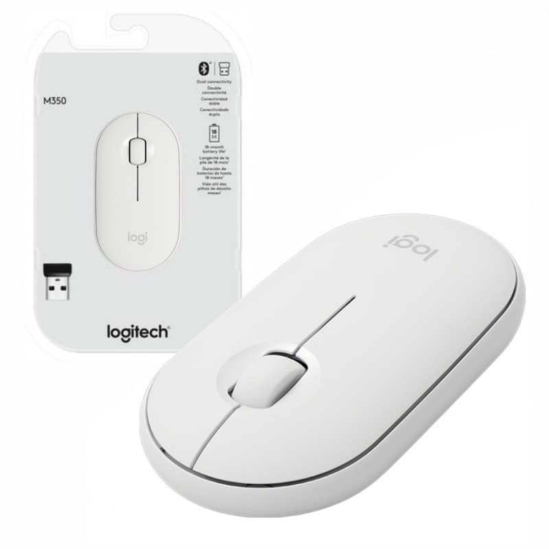 Mouse inalambrico Logitech minimalista blanco