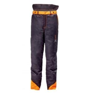 PANTALON MOTOSIERRA NEGRO Y NARANJA - Seguridad Laboral