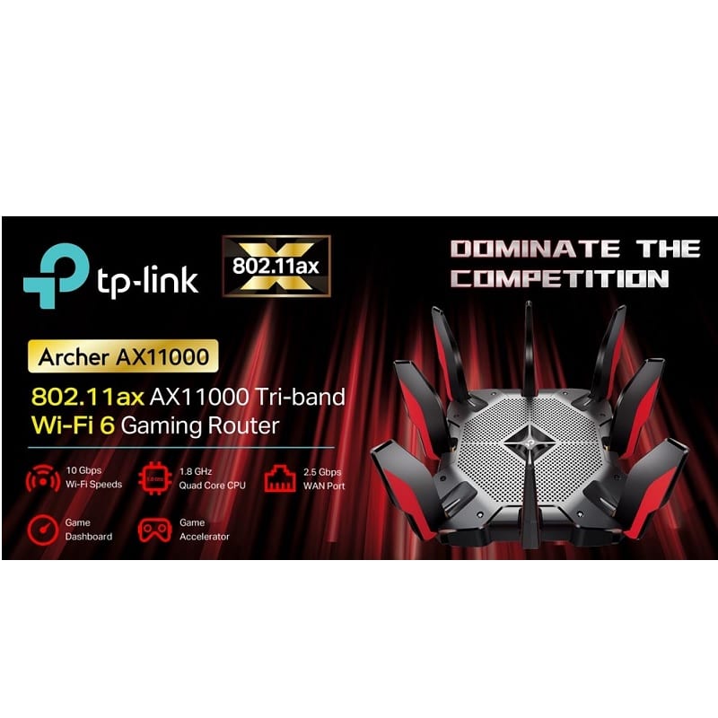 Router Inalámbrico TP-LINK Archer AX11000 Tri Band GAMER