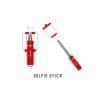SELFIE STICK, CON CABLE, PLEGABLE, ROJO Ledstar