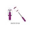 SELFIE STICK, CON CABLE, PLEGABLE, VIOLETA Ledstar