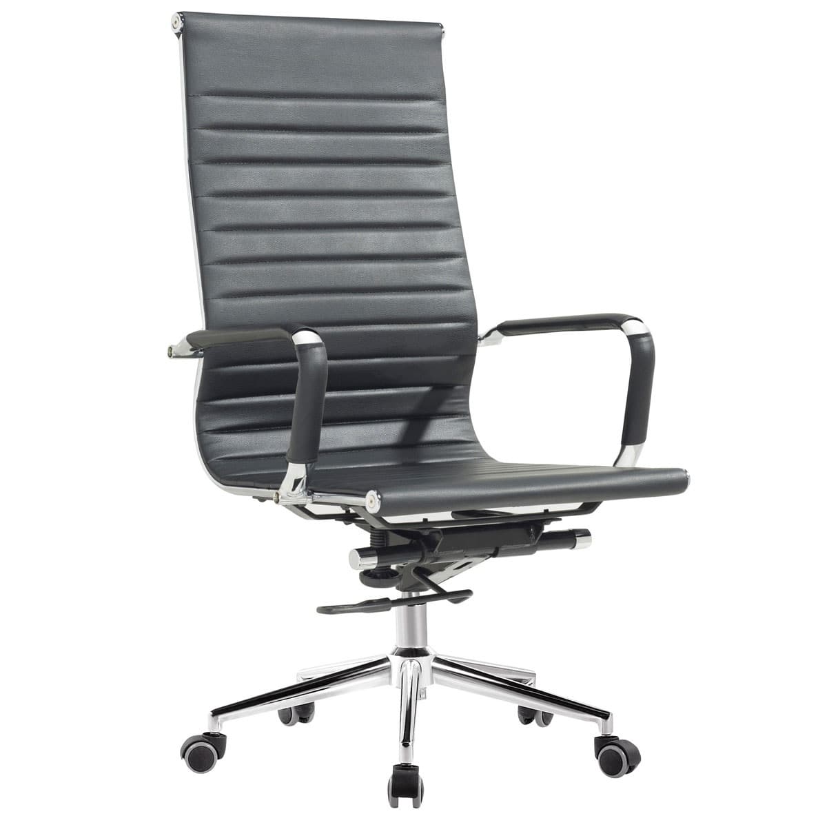 Silla de Escritorio Ejecutivo Minimalista A119 Cuerina Negro