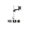 Soporte cromado largo de escritorio para monitor hasta 23'' LCD-T12