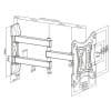Soporte para TV lcd/led movil hasta 42'' / 20kg LPA51-223