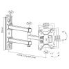 Soporte para TV led/lcd movil hasta 27'' LDA23-113