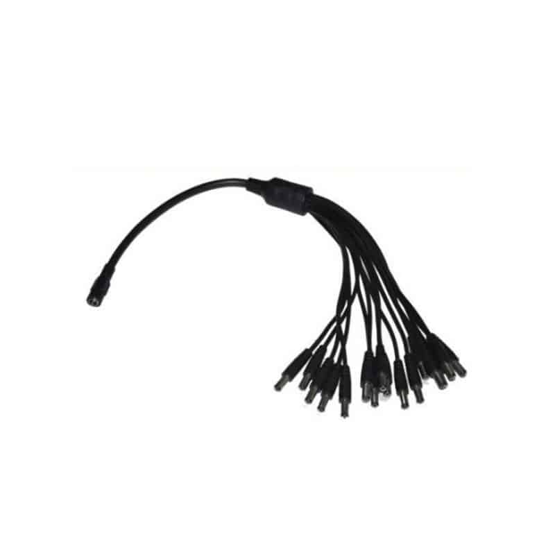 Splitter de cables de poder para camaras CCTV 1 a 16