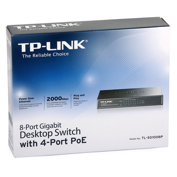 Switch TP-LINK PoE 10/100 8Port TL-SF1008P