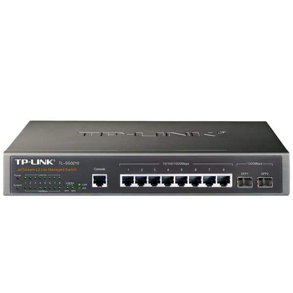 Switch TP-LINK T2500G-10TS 8p Gigabit 2p SFP Admin JetStream