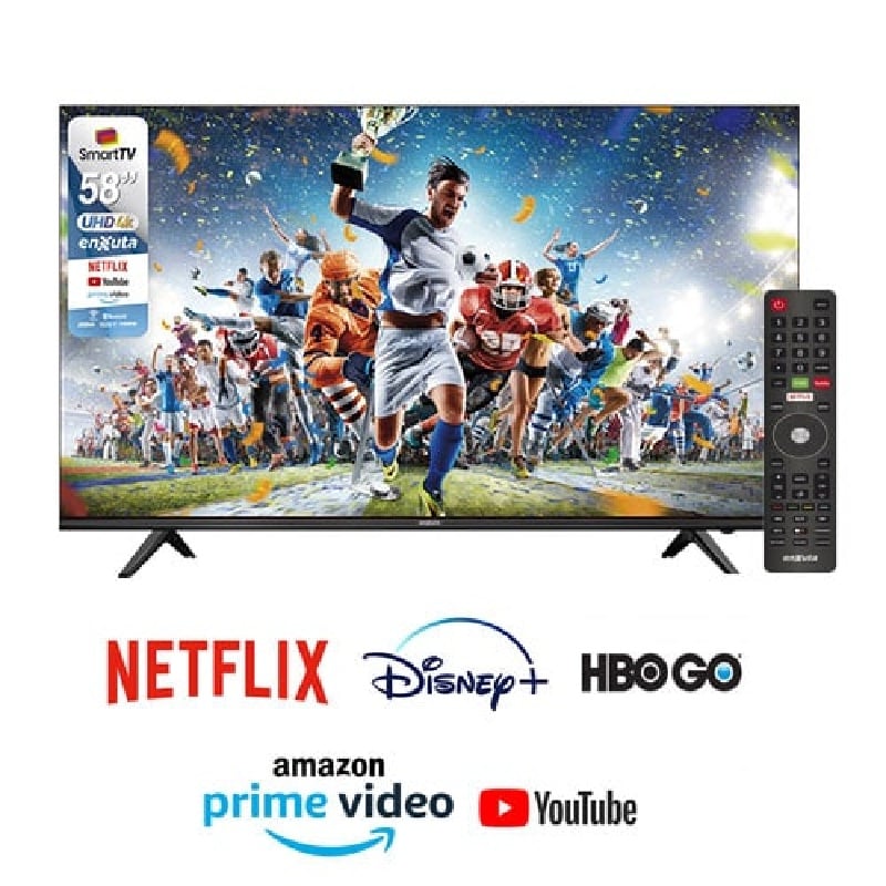 TV 58" Smart 4K, Linux, Youtube, Netflix, BT, ISBD-T -Enxuta
