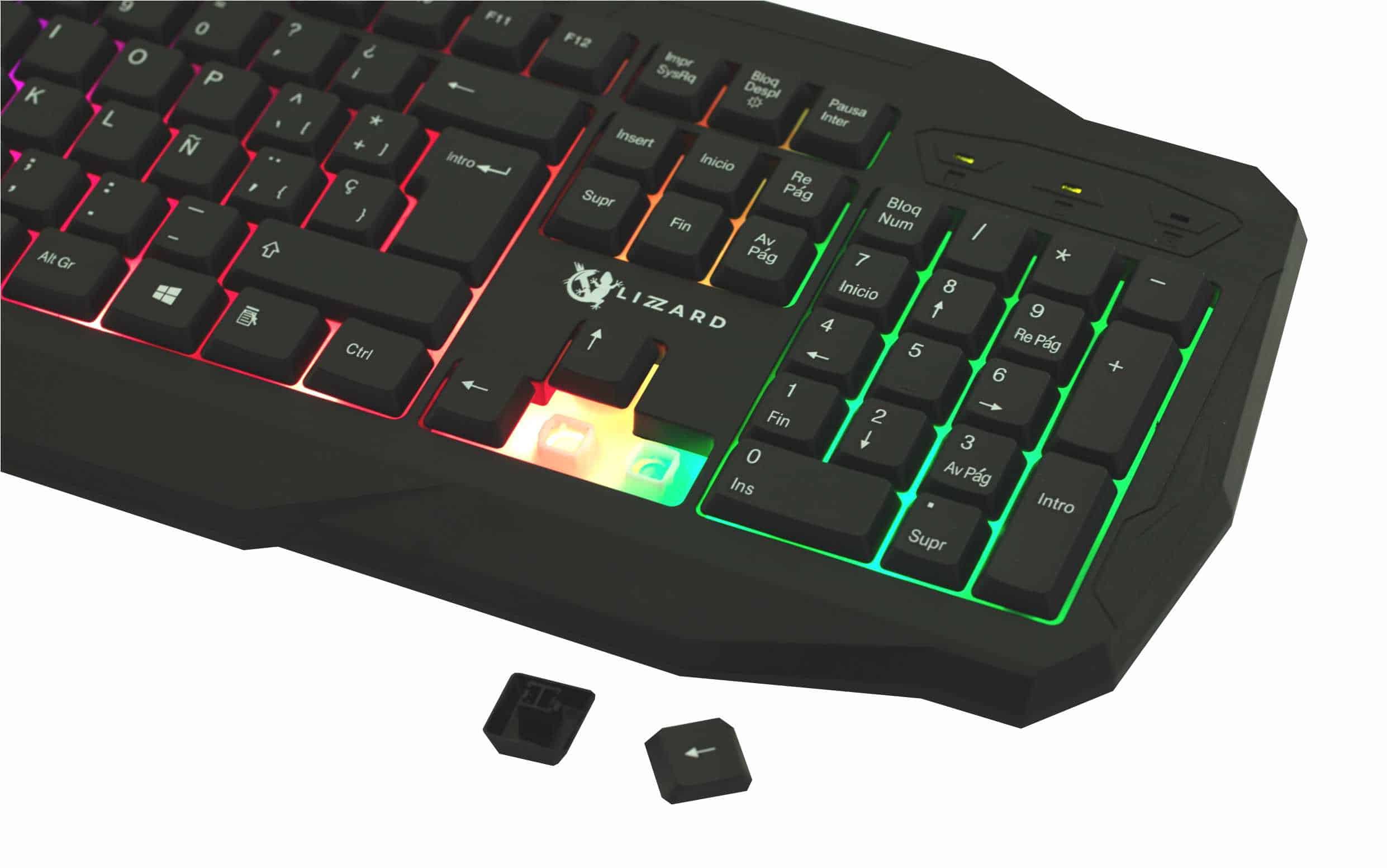 Teclado Gamer X-Lizzard Español USB Gaming RGB XZZ-TE-01