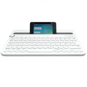 Teclado Logitech K480 inalambrico c/soporte Bluetooth Blanco