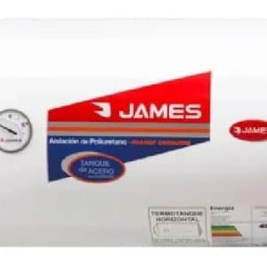 Calefon Termotanque James 60 Litros Acero Horizontal - Efi A