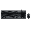 Combo teclado y mouse Genius negro usb KM-100SE