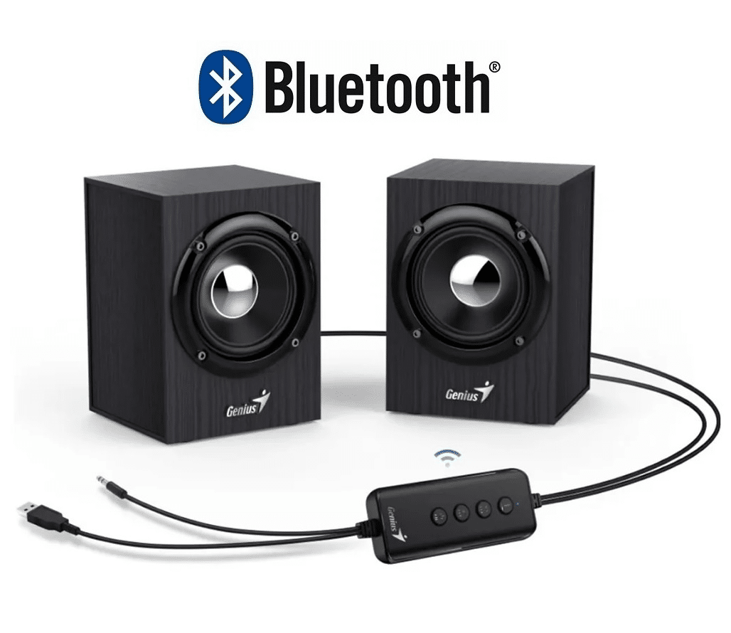 Parlante Genius 2.0 4W madera Bluetooth 5.0 SP-HF385BT
