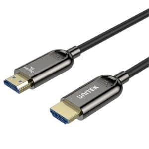 Cable Unitek Fibra Óptica HDMI 2.1 8K 10m Sin Pérdida Señal