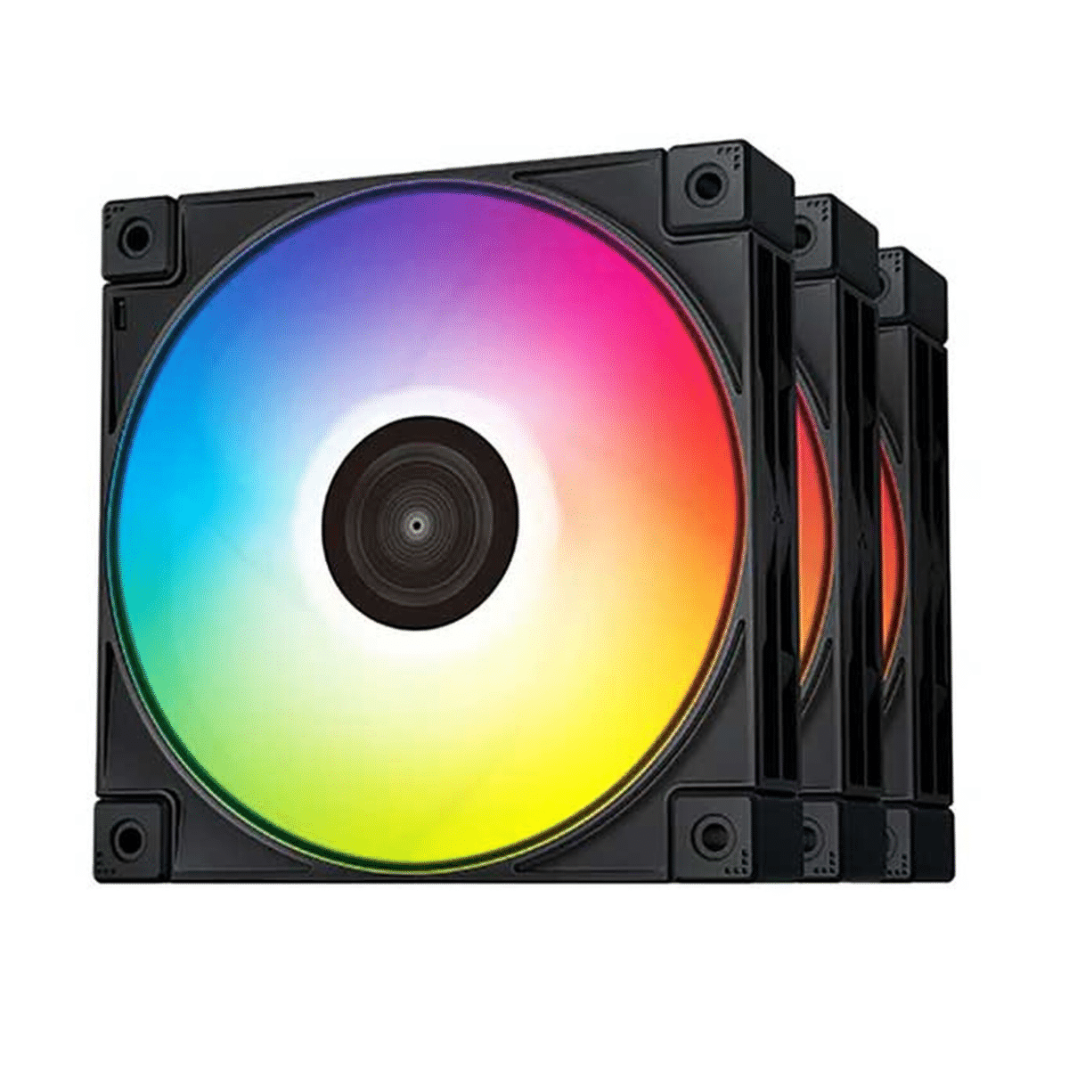 Fan Cooler Gamer Deepcool FC120 ARGB Negro 3 en 1 Gaming