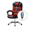 Silla Ejecutiva en cuero Lumax con 7 Puntos de Masaje Negro