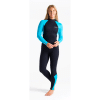 Traje de neopreno c-skins mujer Largo Raven BLACK/CYAN/AZURE