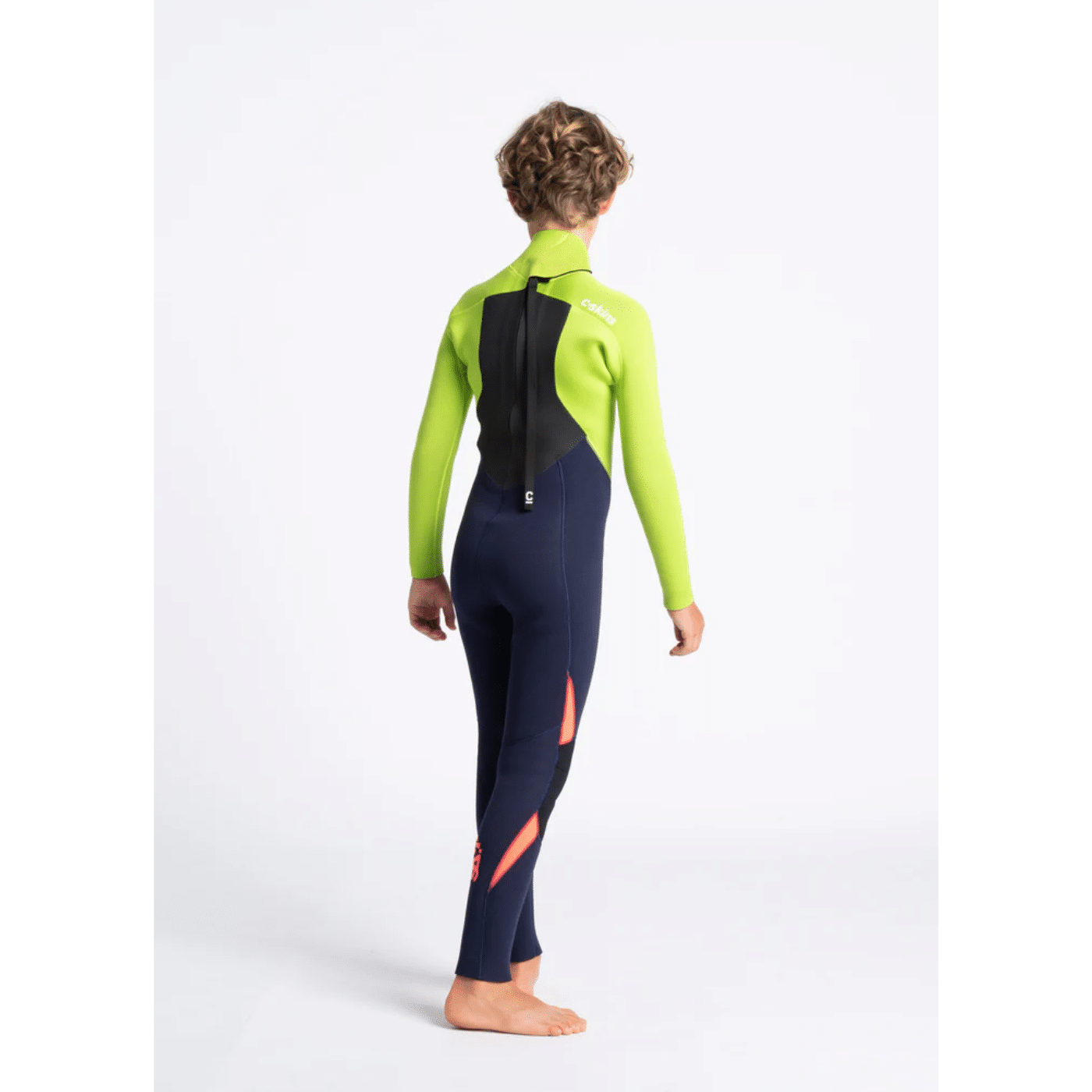 Traje de neopreno c-skins niños Largo BLUE/LIME/FLO RED/XL