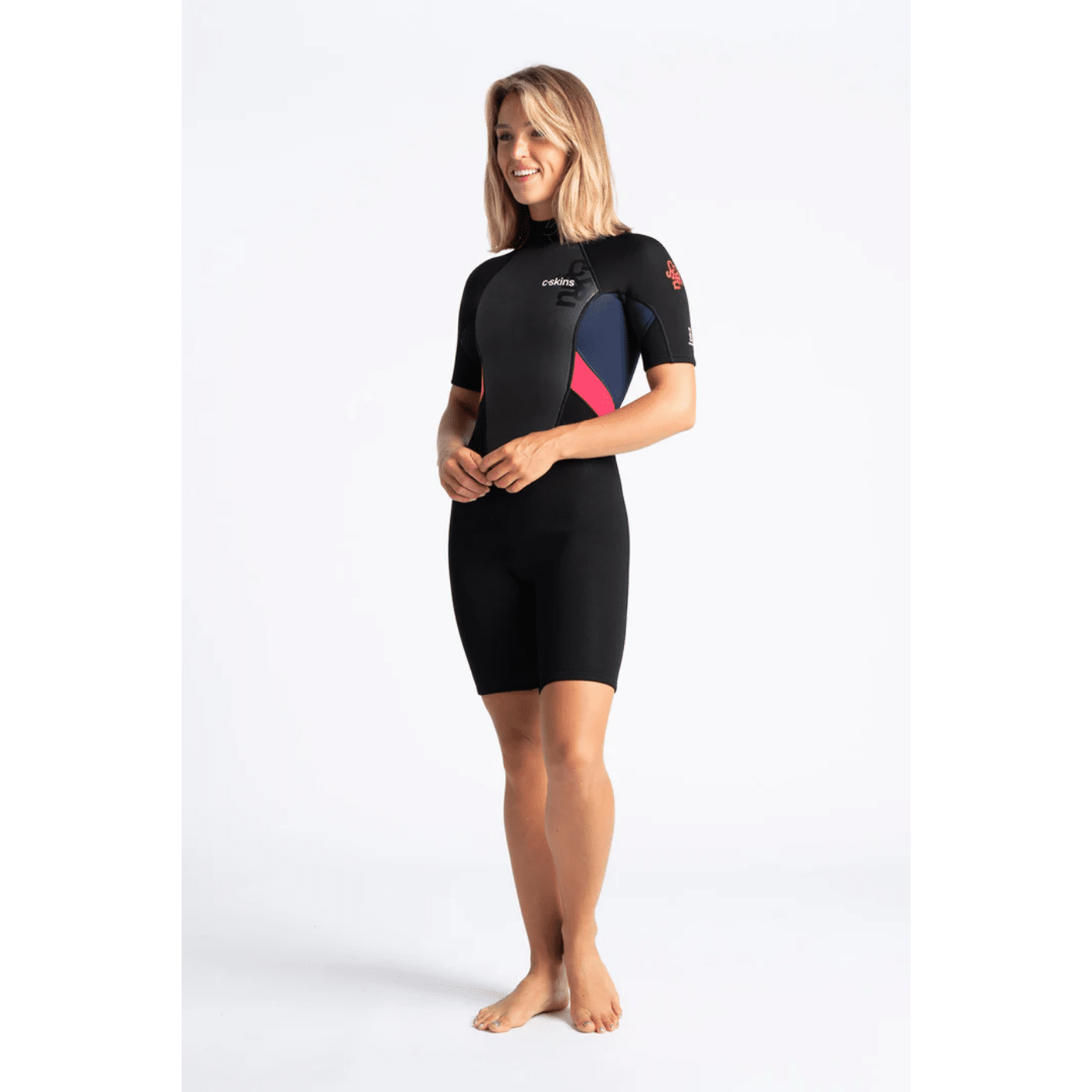 Traje de neopreno c-skins para mujer Corto BLACK/SLATE/CORAL