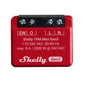 Rele Shelly Mini 1PM GEN3 Wi-fi Con medición de consumo (PM)
