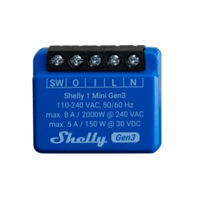 Rele Shelly Mini 1 GEN3 Wi-fi Rango hasta 30 metros