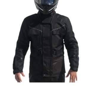 Campera para MOTO Negra con Protectores Talle L,XL,2XL,3XL