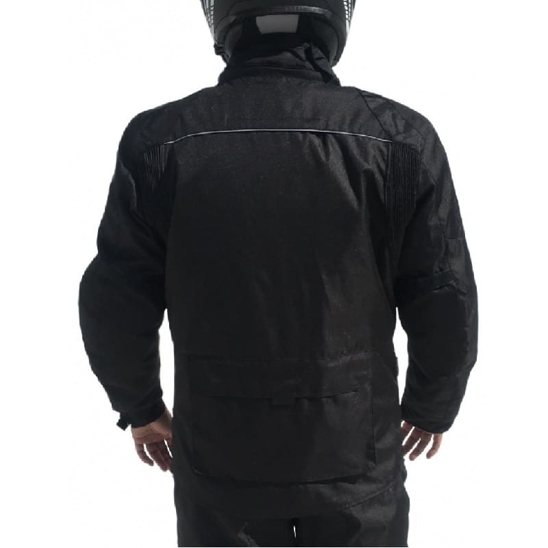 Campera para MOTO Negra con Protectores Talle L,XL,2XL,3XL