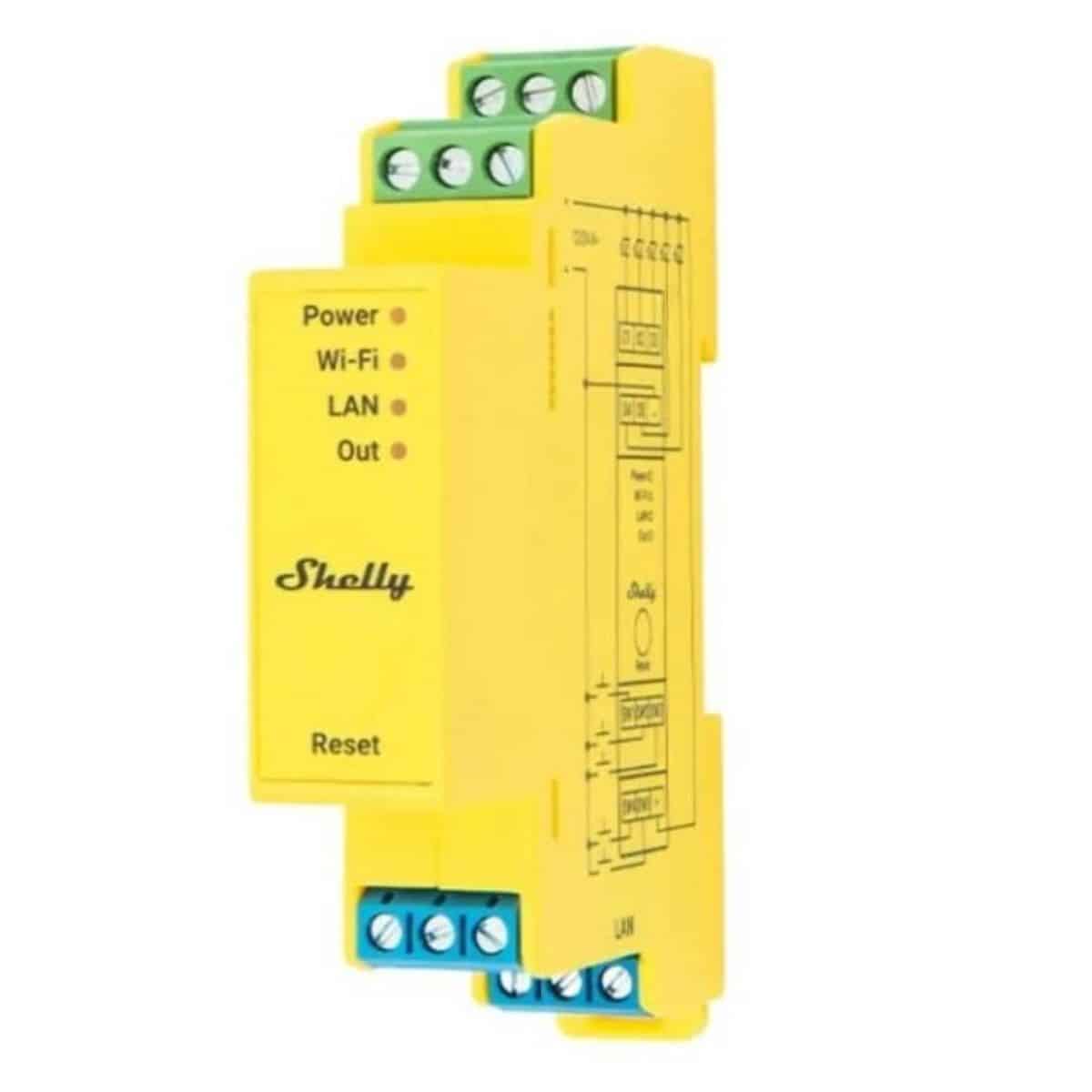 Controlador Shelly Pro RGBWW PM Wi-fi DIN LED RGBW medición
