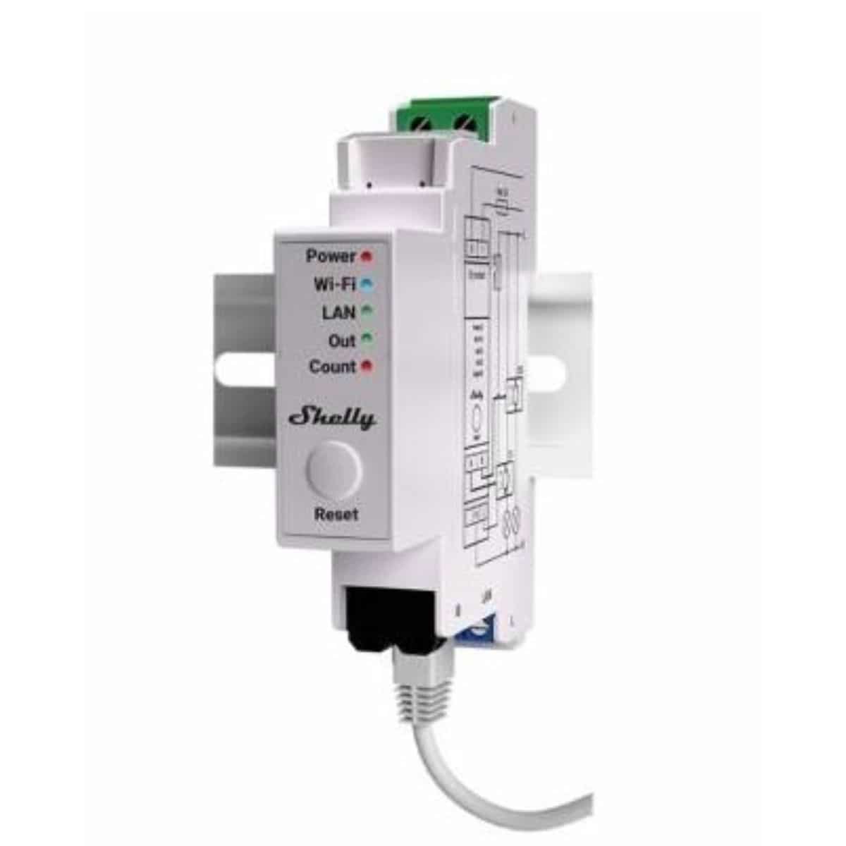 Medidor monofasico Shelly Pro EM-50 PM Wi-fi DIN