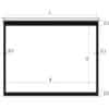 Pantalla para proyector 120'' 16:9