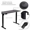 Escritorio Eléctrico Gamer Ergonómico Altura Ajustable NEGRO