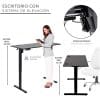 Escritorio Eléctrico Gamer Ergonómico Altura Ajustable NEGRO